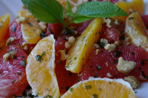 Salade d'oranges et de pamplemousses