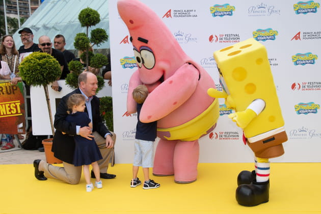 Albert de Monaco et ses enfants fêtent les 20 ans de Bob l'Eponge