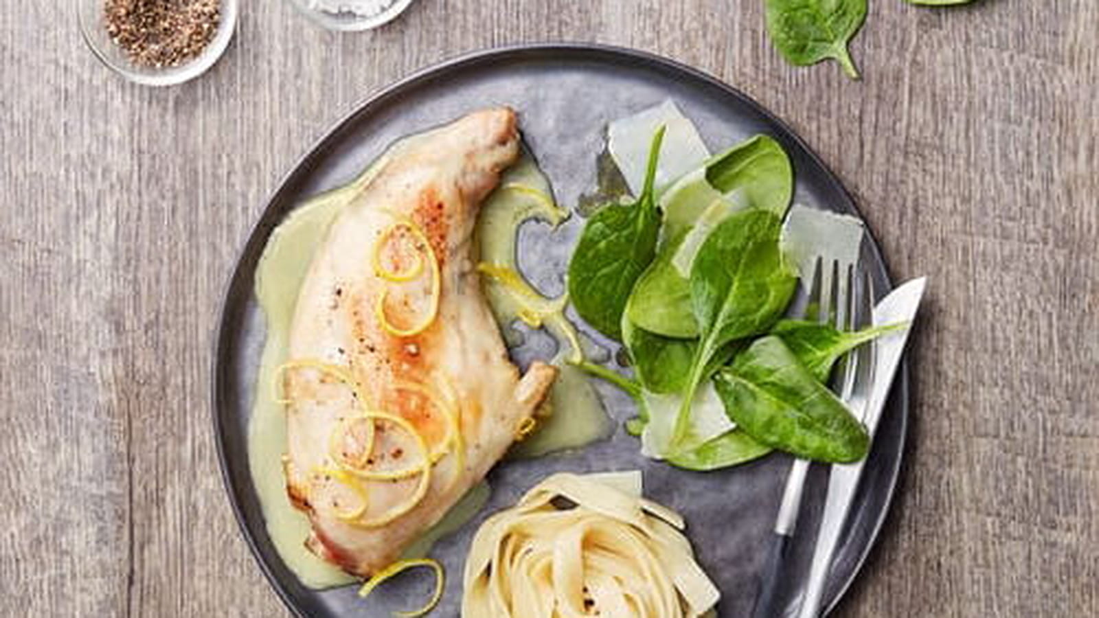 Cuisse de lapin au citron et parmesan