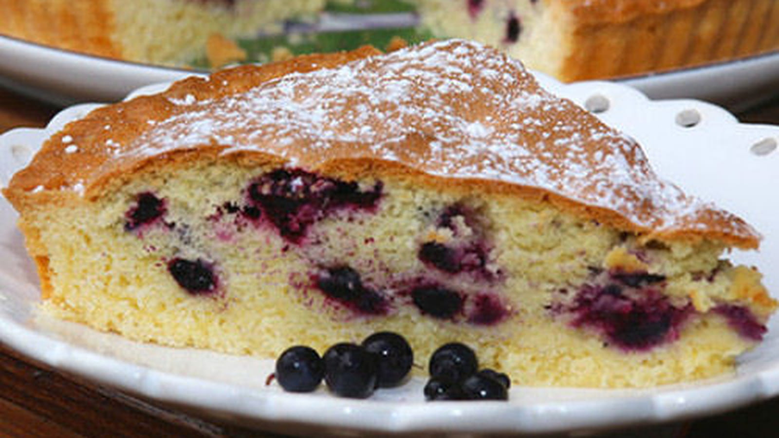 Tarte biscuitée aux myrtilles