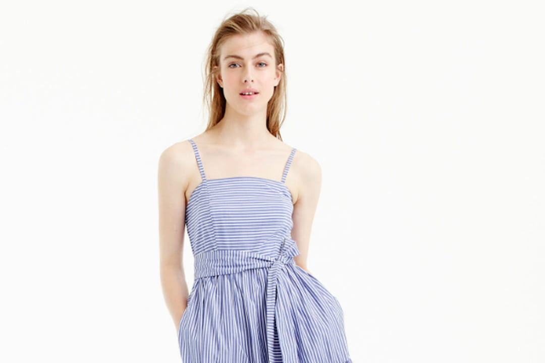 Robe J.Crew En Coton – Taille 6 (US) – Longueur Genoux – Occasion Très Bon état