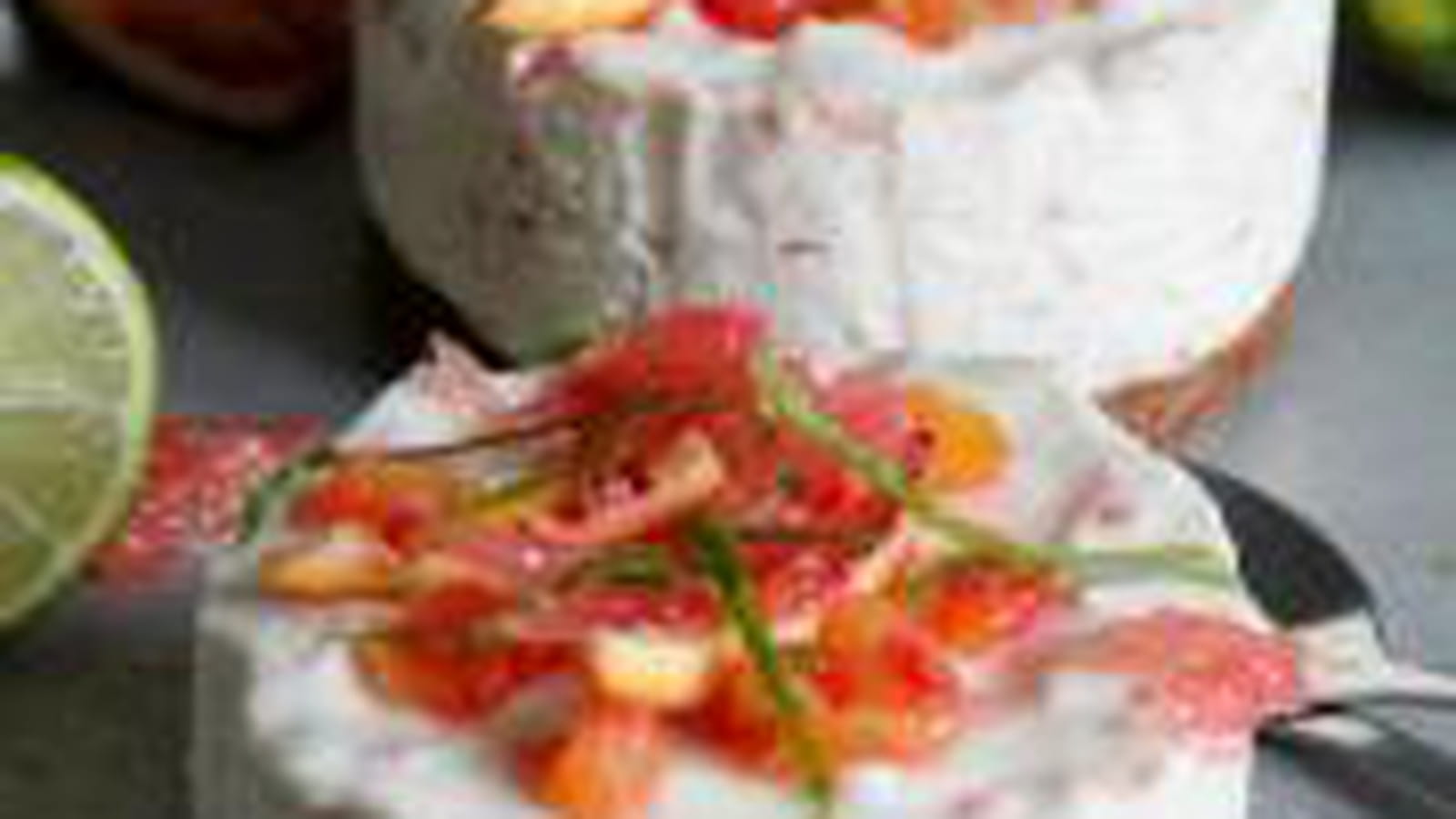 Cheesecakes pomélo-orange sanguine