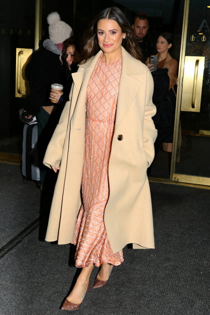 Lea Michele en robe Markarian