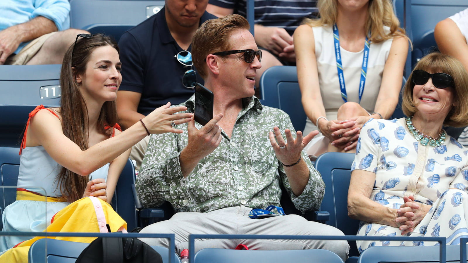 Damien Lewis, Anna Wintour et sa fille Bee Carrozzini