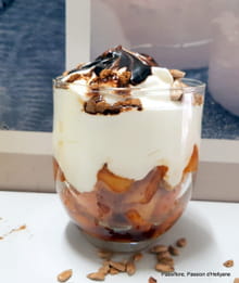 Verrines mousse de skyr, pommes, mandarines et chocolat : Etape 4