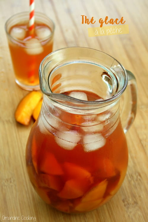 Thé glacé à la pêche maison