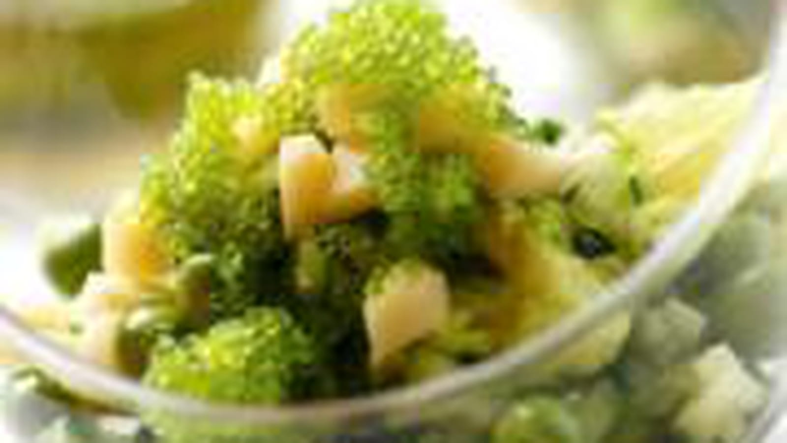 Verrine avocat petit pois emmental