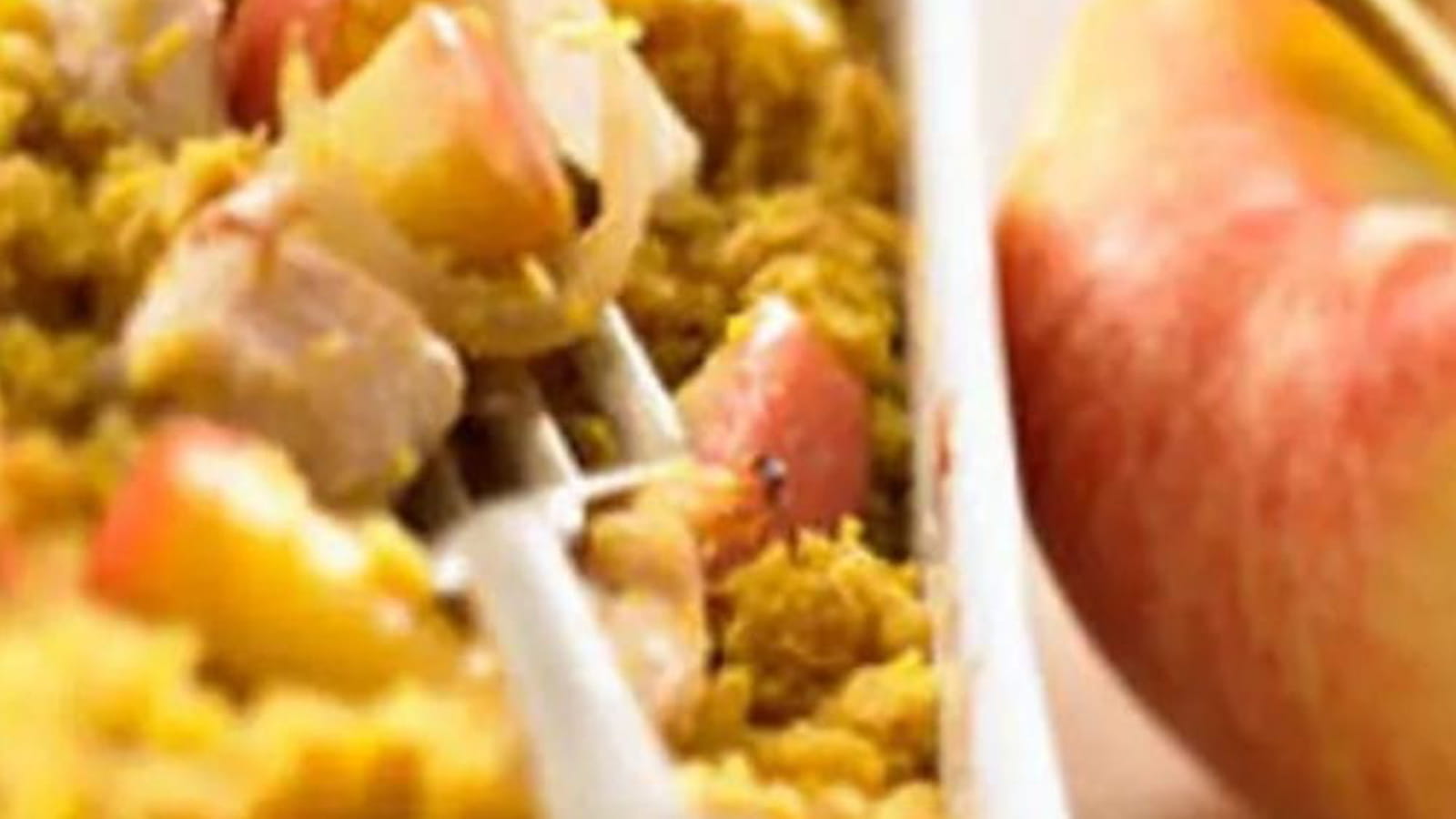 Crumble de poulet aux pommes