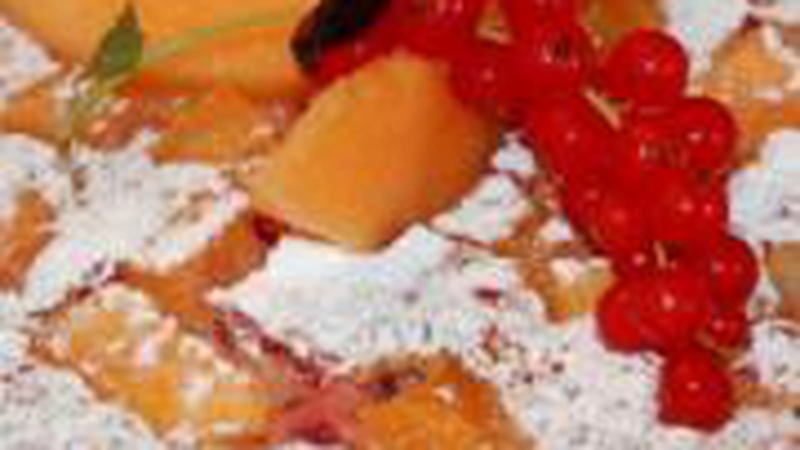 Clafoutis melon et groseilles