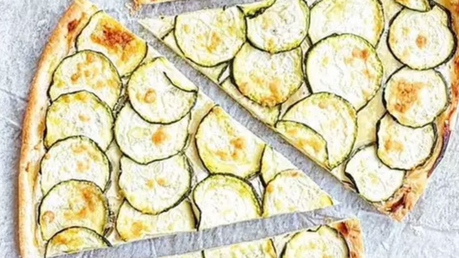 Tarte fine à la courgette et moutarde