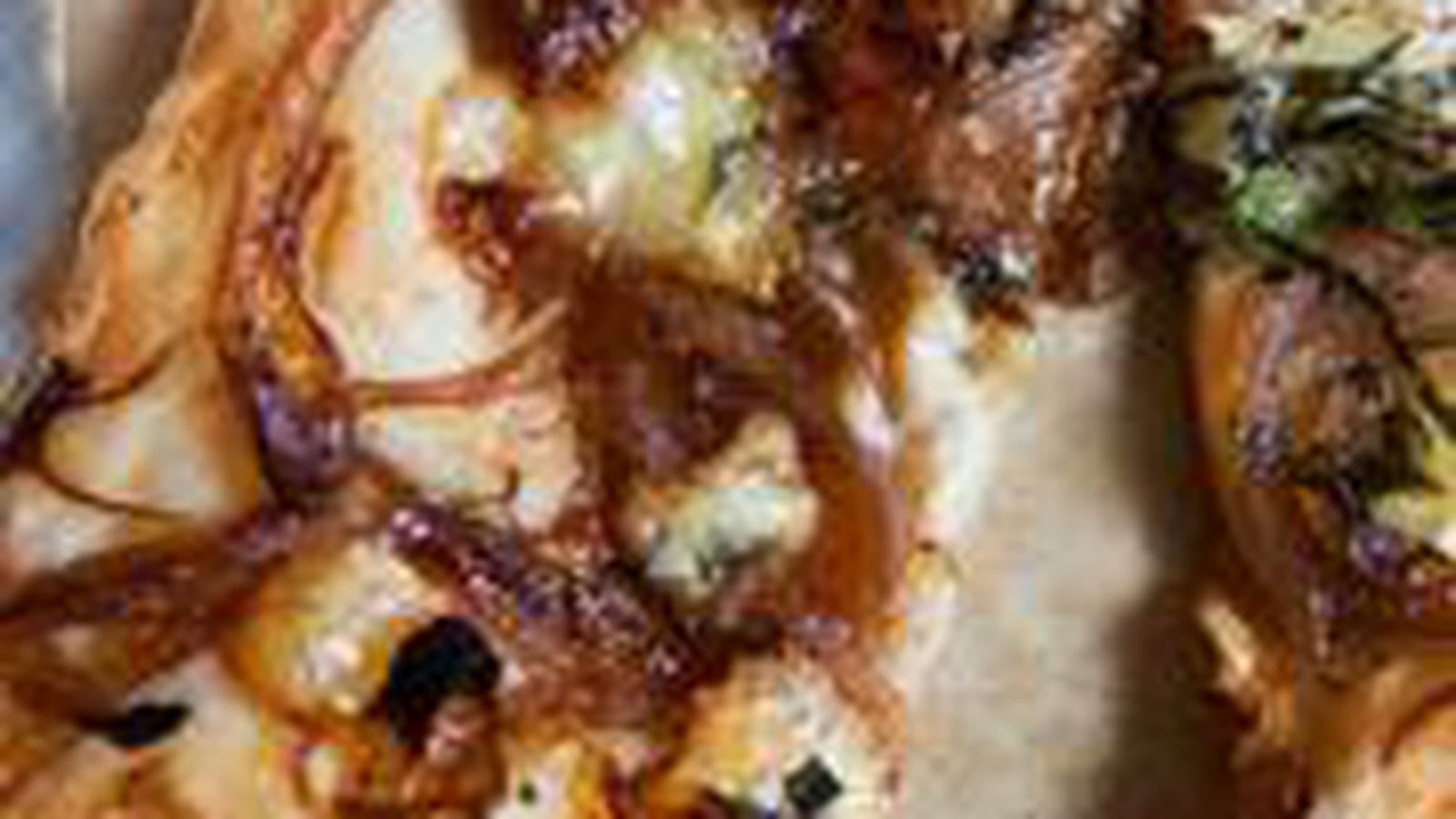 Tarte oignons fromages