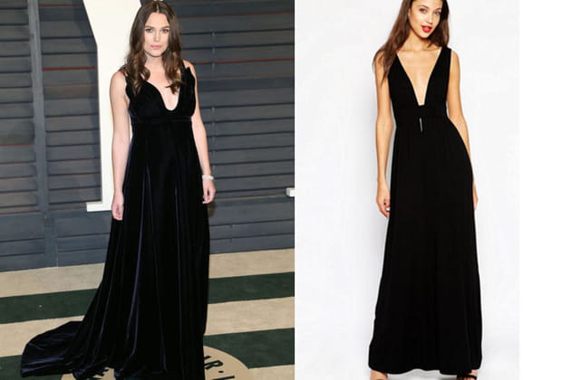 Keira Knightley : une robe noire glamour