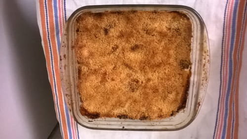 Crumble pomme banane cannelle