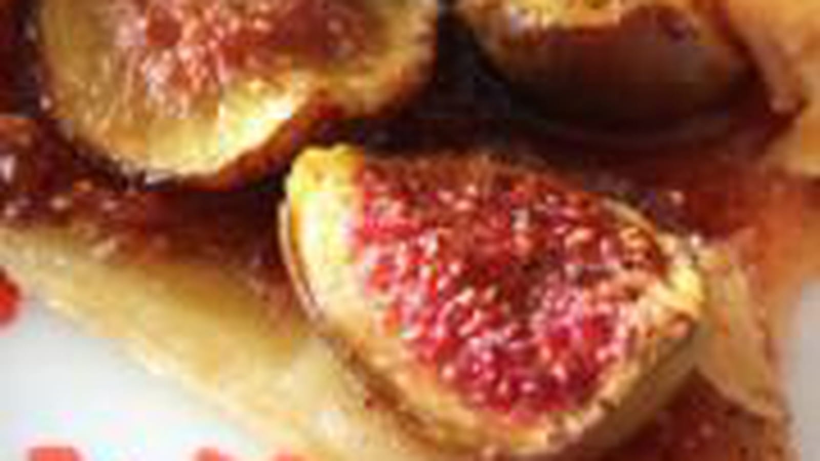 Tarte figues, crème de cassis