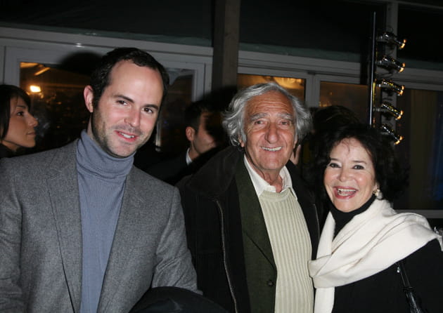 Marie-Jos&eacute;e Nat avec son mari et son fils Julien en 2008