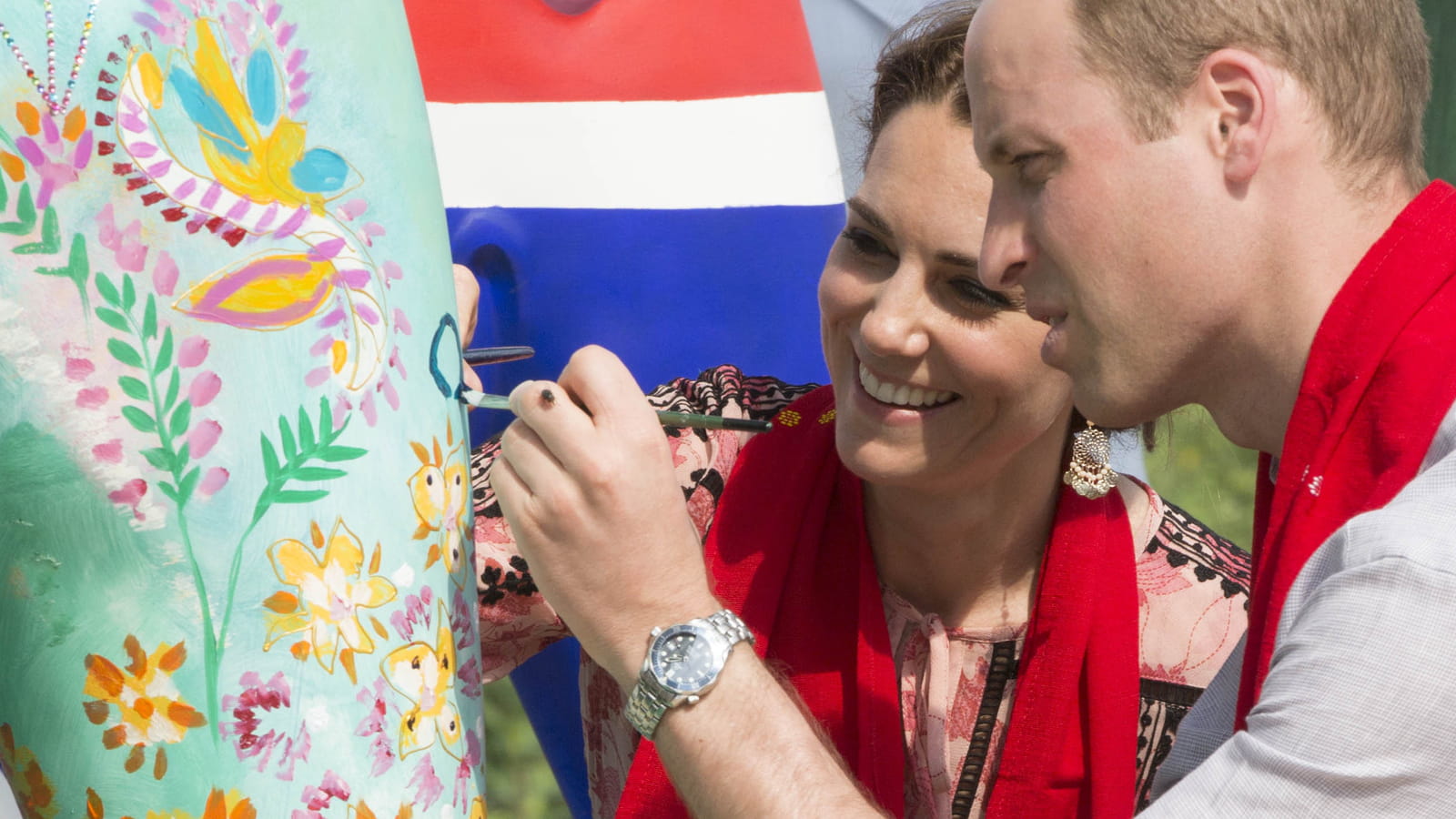 William, Kate et les éléphants