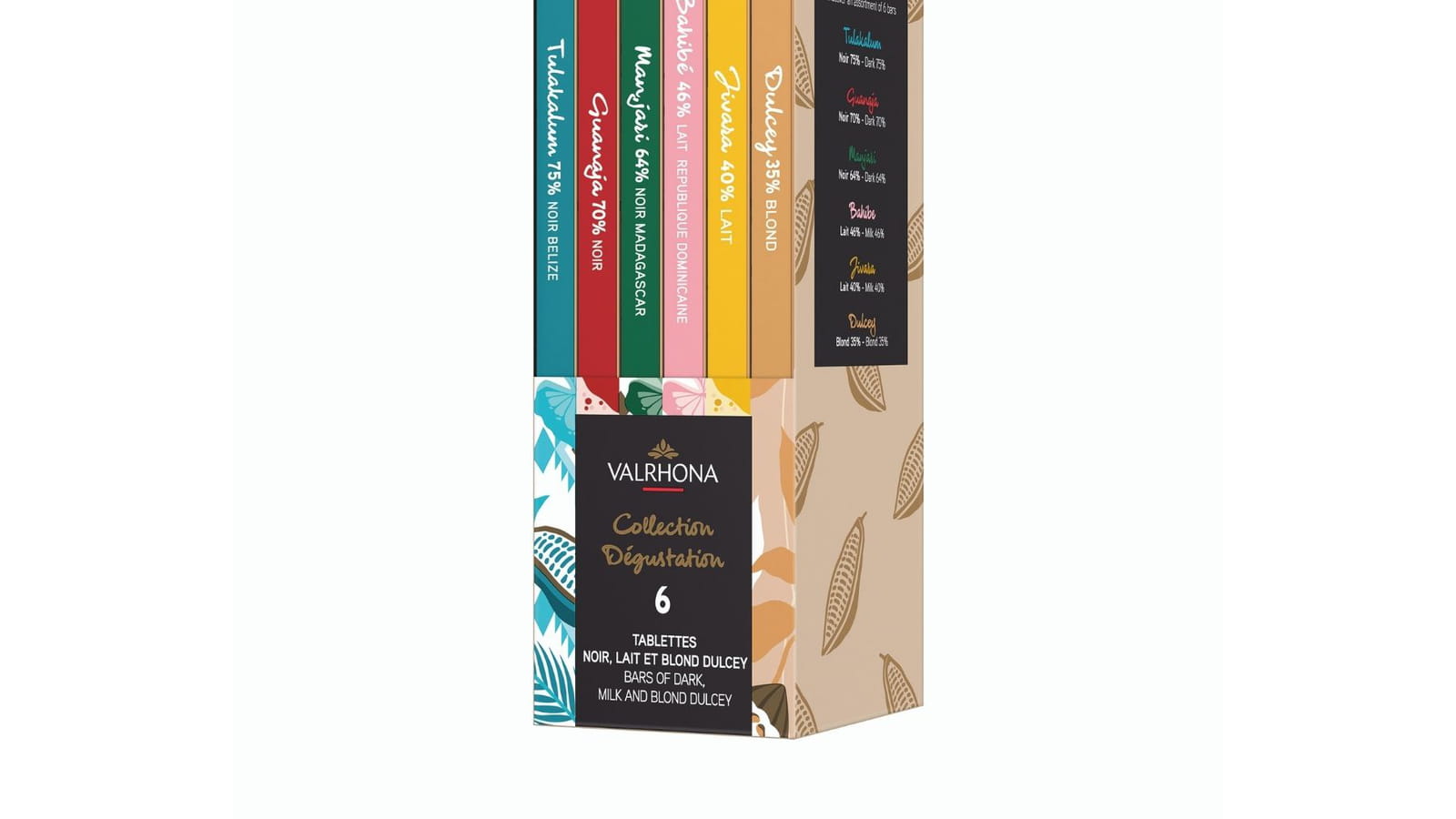 La nouvelle collection de tablettes de chocolats d'exception Valrhona