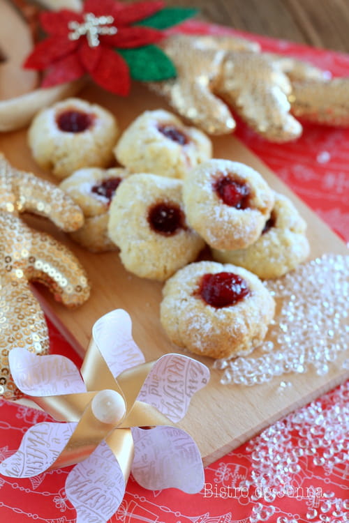 Biscuits Bredeles à la confiture d'airelles