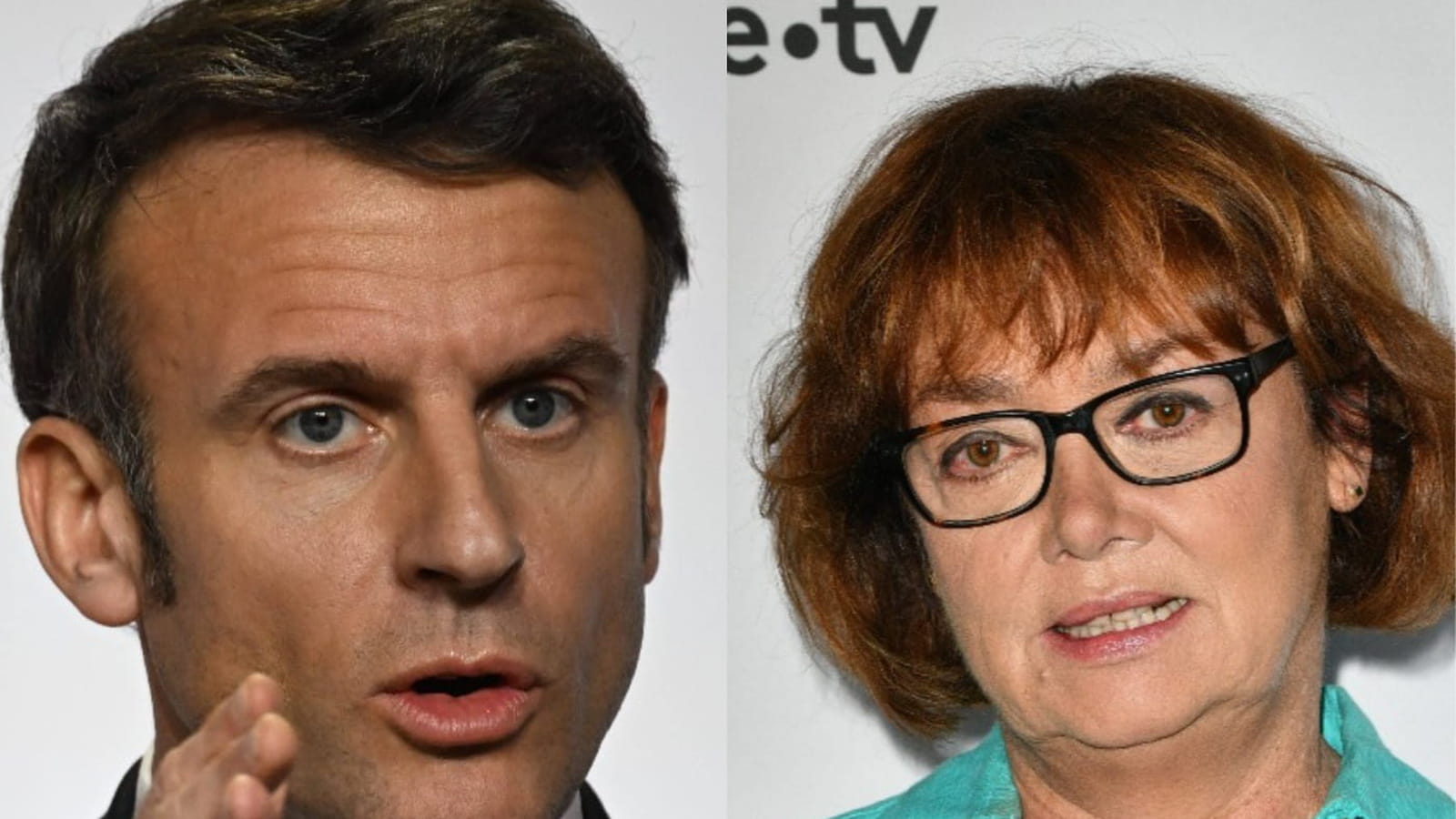 Emmanuel Macron et Nathalie Saint-Cricq