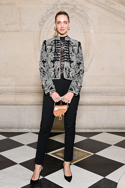 Chiara Ferragni au d&eacute;fil&eacute; Dior