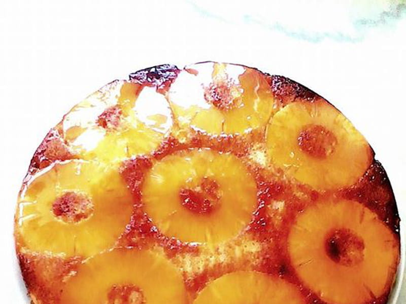 Recette De Gateau Renverse Ananas Caramel Et Rhum Brun
