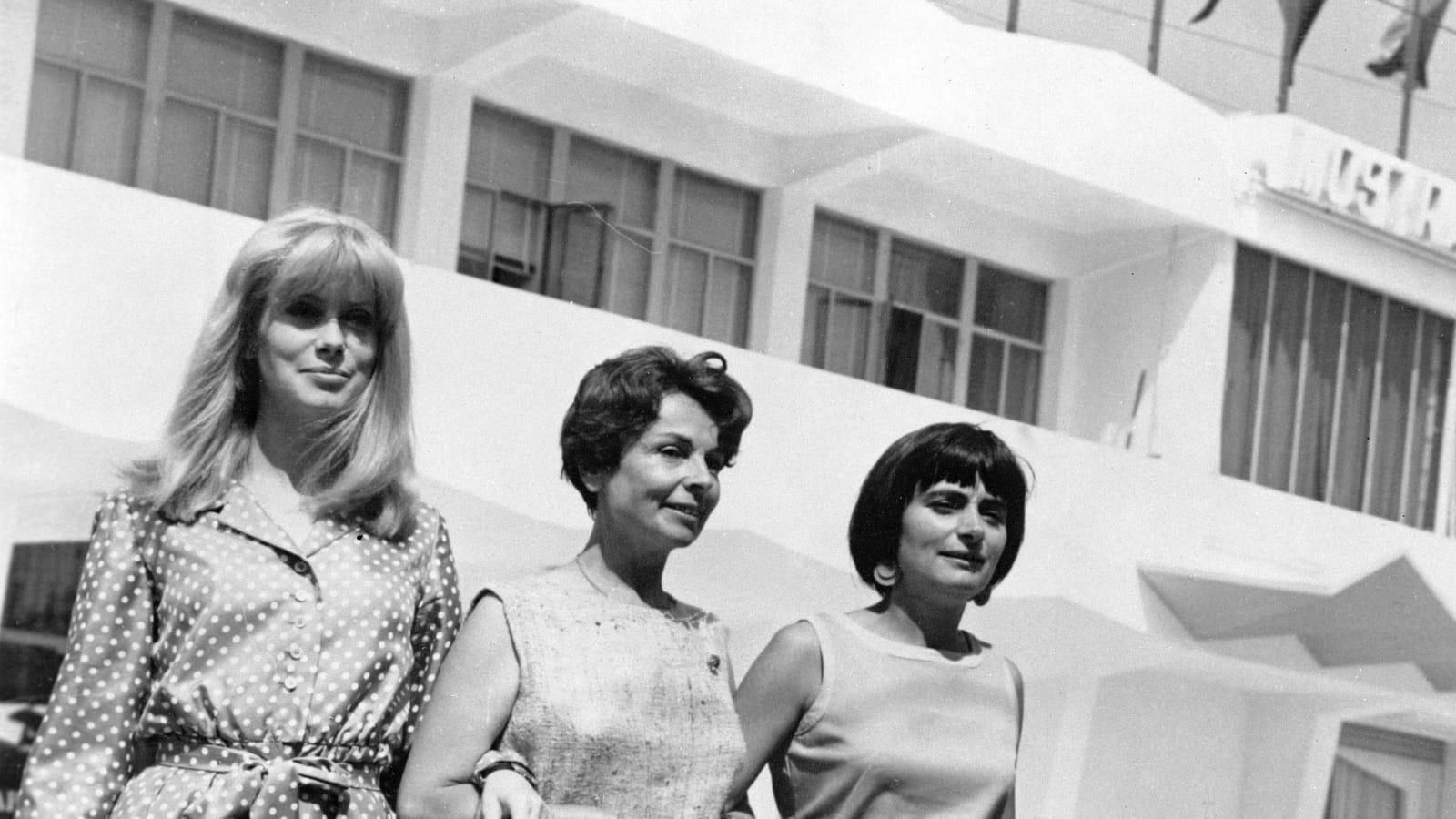 Catherine Deneuve, Agnès Varda et Mag Bodort 