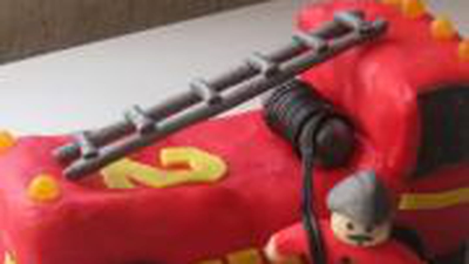 Gâteau camion de pompier