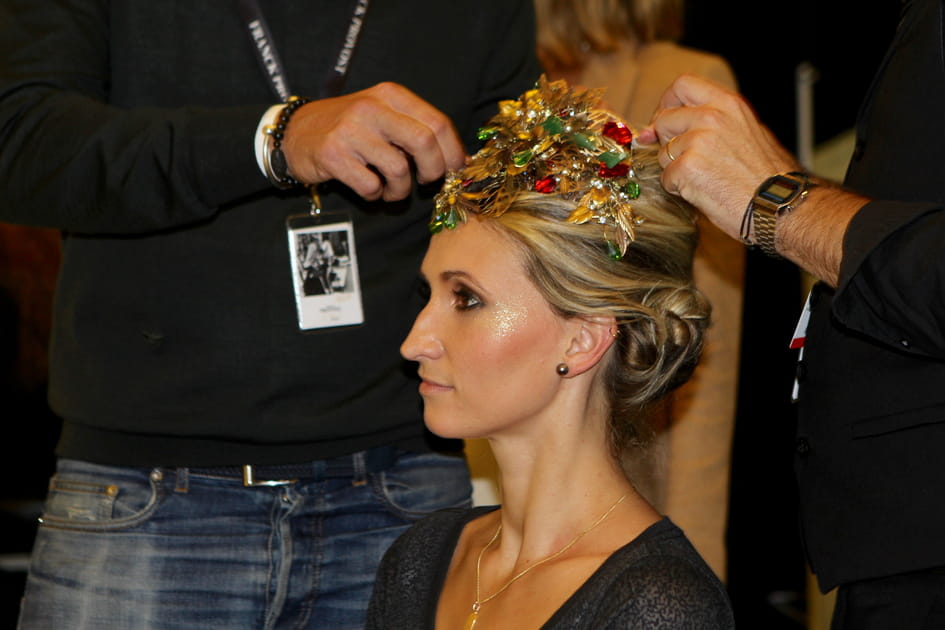 La coiffe bijou de Tatiana Golovin