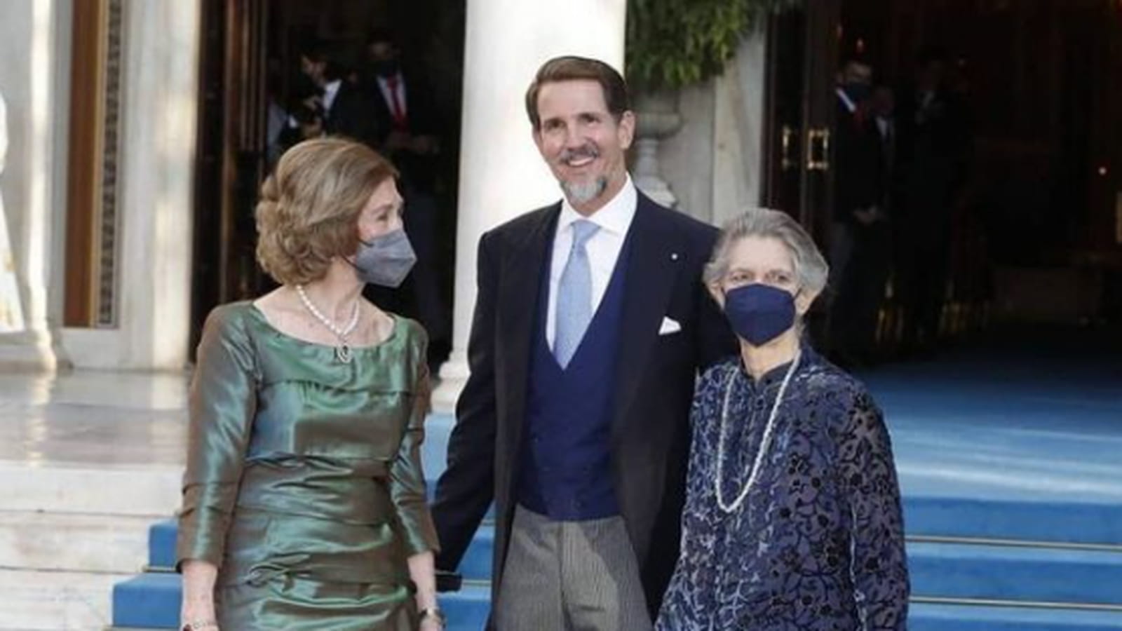 Sofia de Grèce, Irène de Grèce et Pavlos de Grèce
