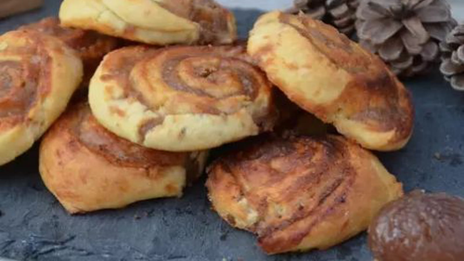 Brioches roulées à la crème de marron