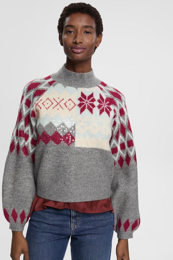 Pull De Noël Pour Chien - Motif Cerf Et Flocons - Tailles S à L - Polaire Douce - Idéal Hiver