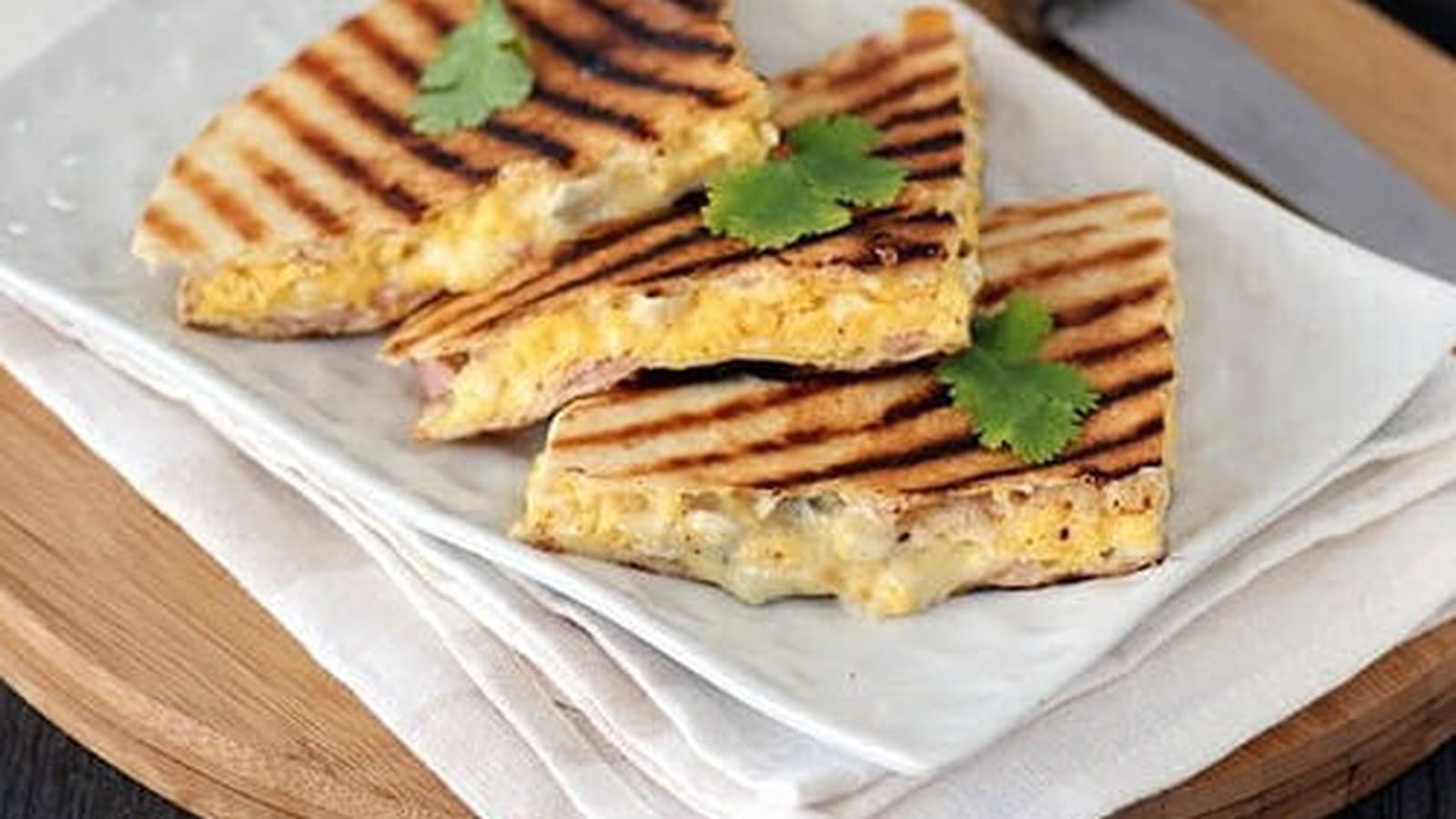 Quesadillas au Bresse Bleu