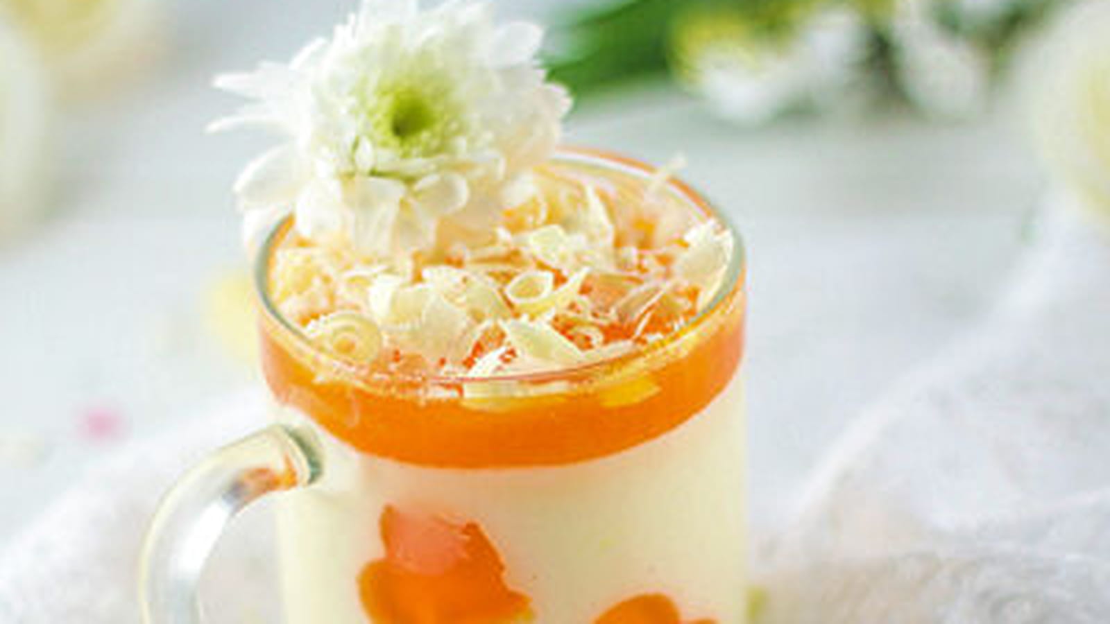 Panna cotta chocolat blanc clémentines