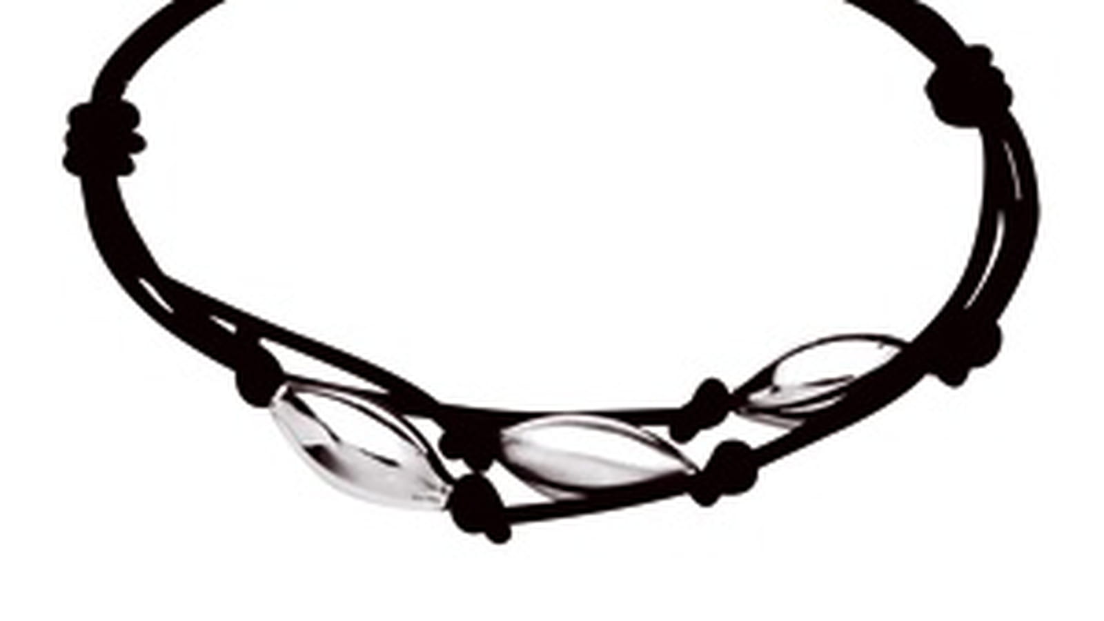Bracelet cordon cuir Diffusion Argent pour Caplain Saint André