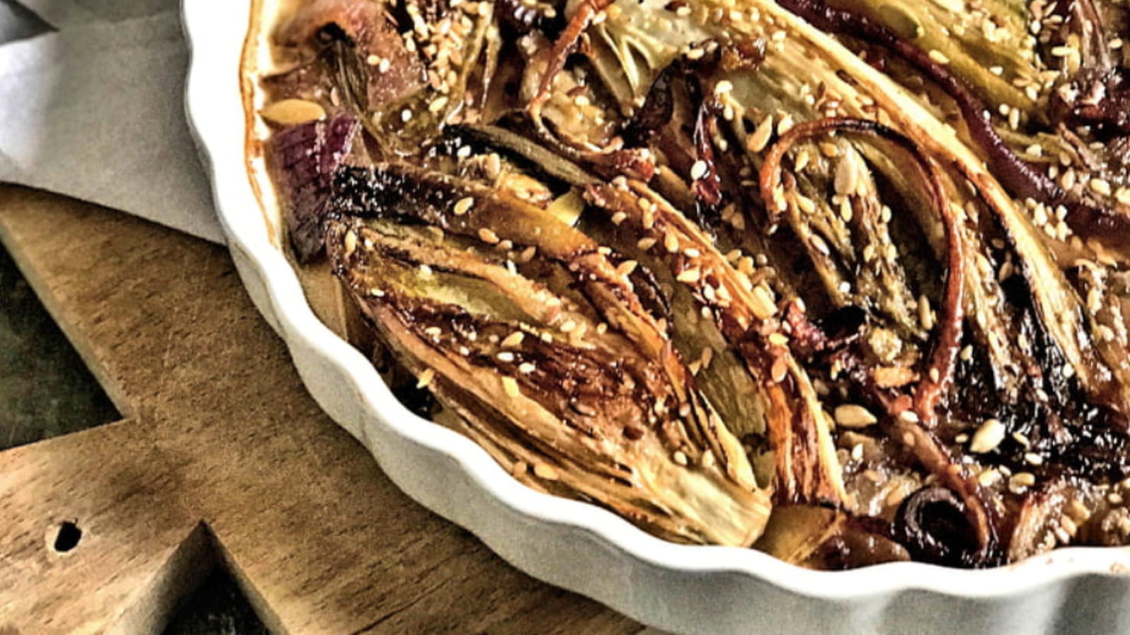 Endives au four aux graines mélangées