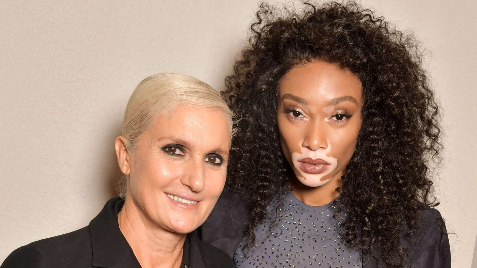 Maria Grazia Chiuri et Winnie Harlow