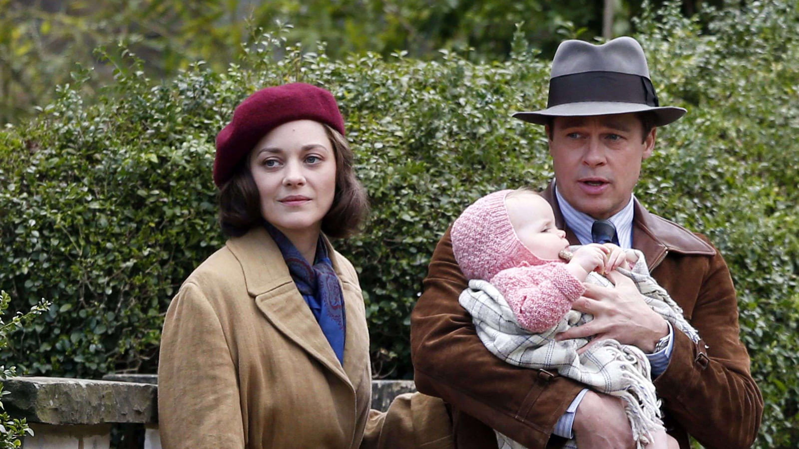 Brad Pitt et Marion Cotillard 