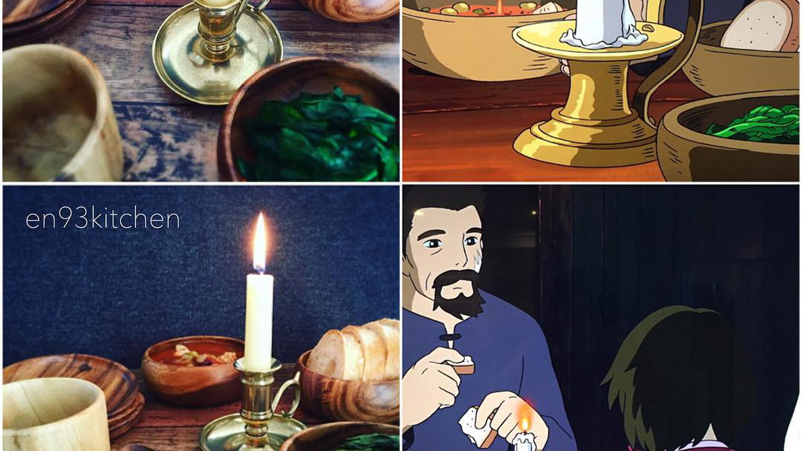 Dîner à la lumière des bougies