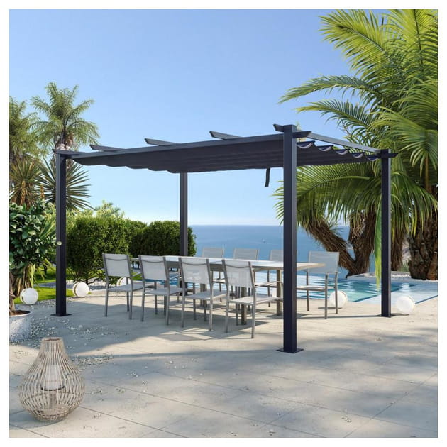 Une tonnelle de jardin moderne