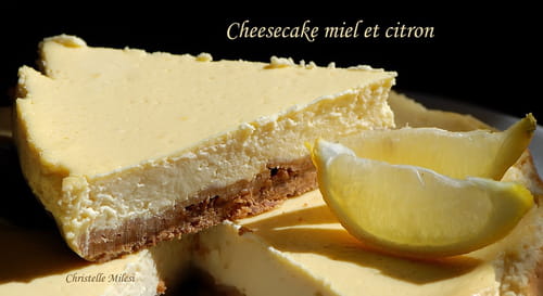 Cheesecake miel et citron