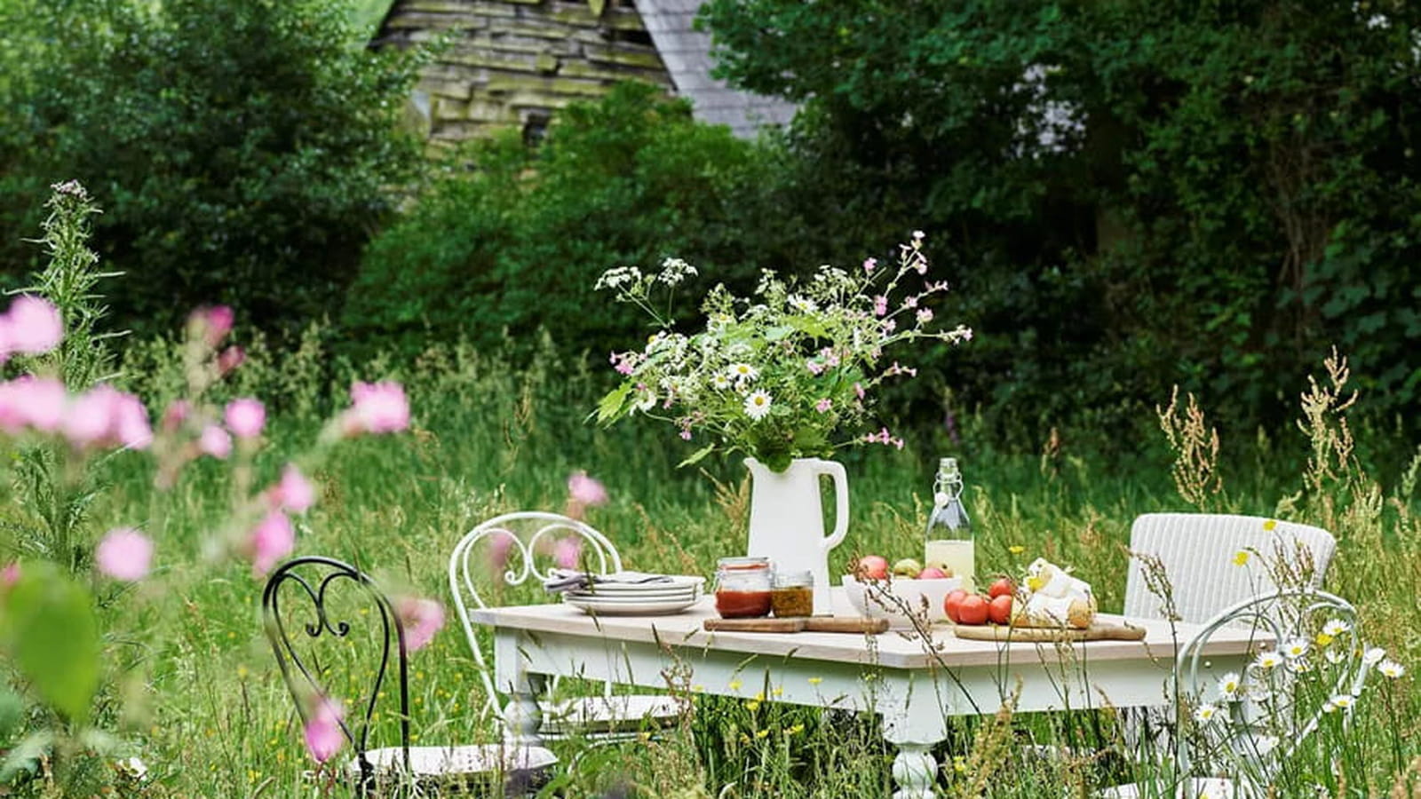 Tea time dans les champs 
