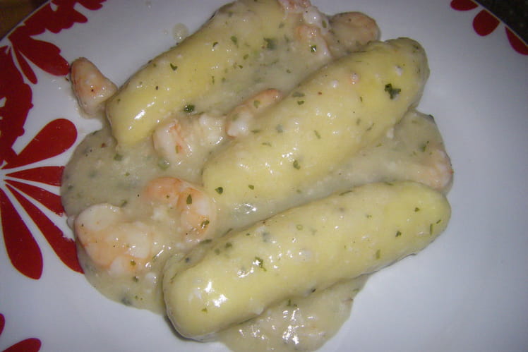 Quenelles à la sauce crevettes-image