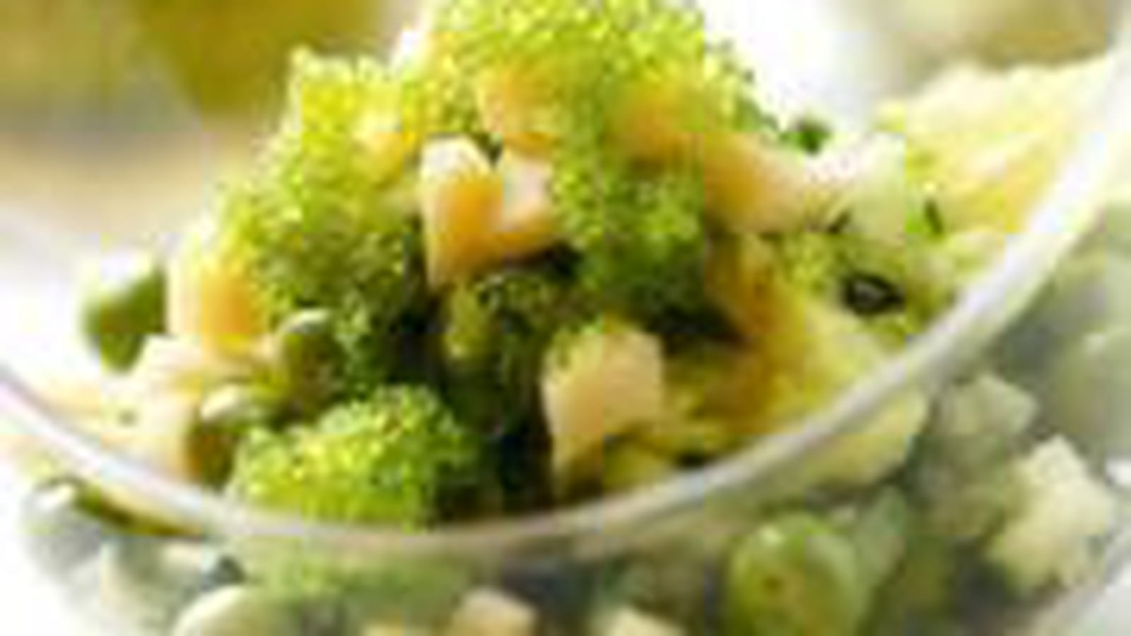 Avocat petit pois concombre