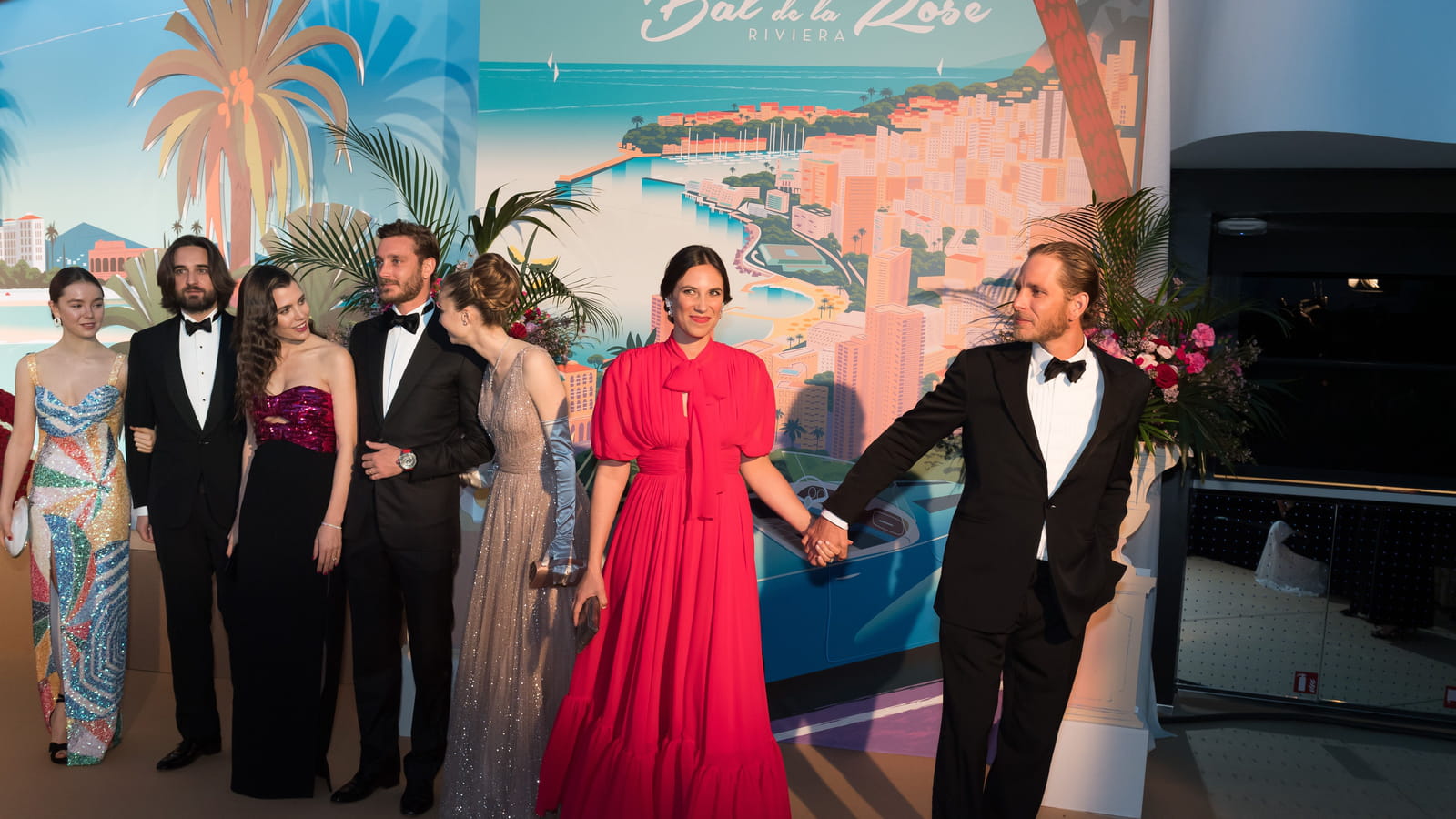 Charlotte, Pierre et Andrea Casiraghi, Béatrice Borromeo, Tatiana Santo Domingo et Dimitri Rassam et Alexandra de Hanovre