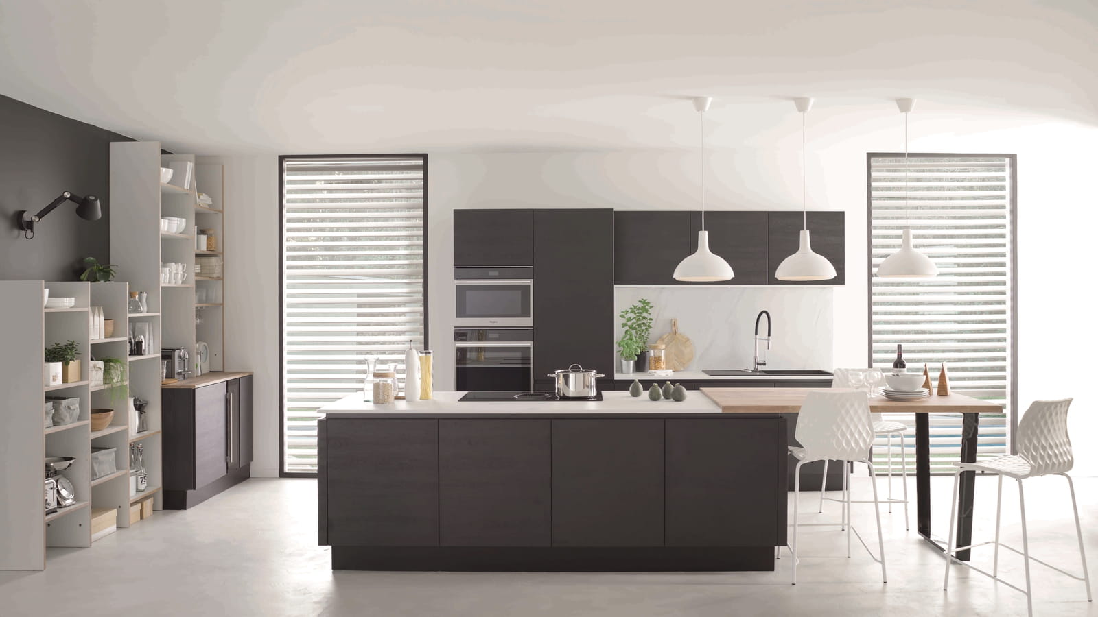 Cuisine E-Label Dark Oak de Cuisinella