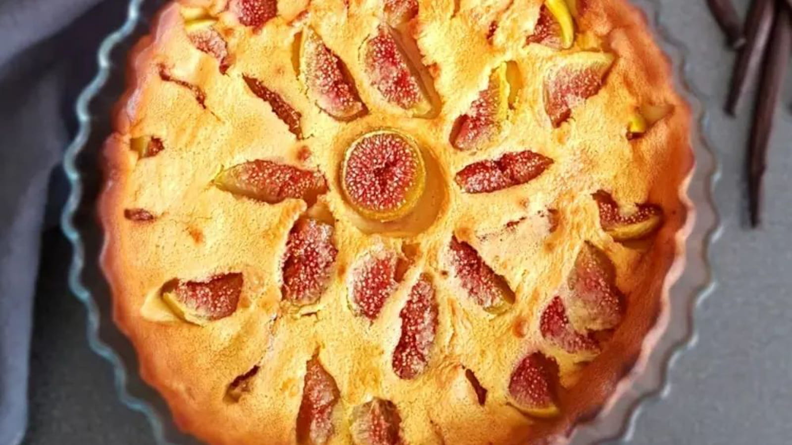 Clafoutis crémeux aux figues