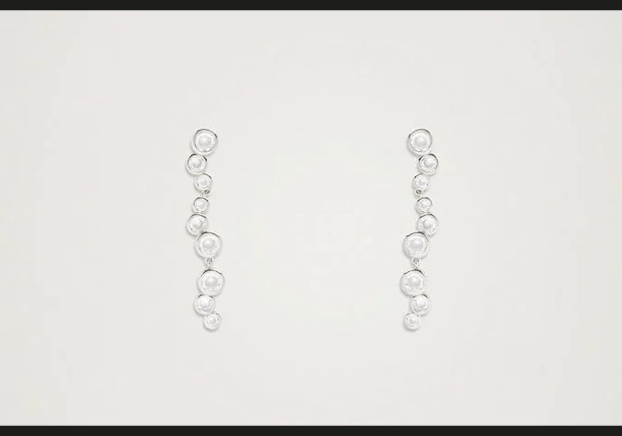 Boucles d'oreilles argent&eacute;es pendantes de Parfois