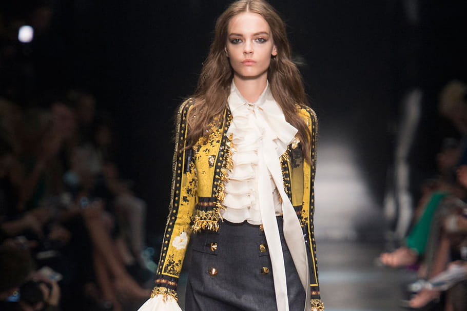 Défilé Roberto Cavalli prêt-à-porter automne-hiver 2015-2016 : âmes félines et chinoiseries
