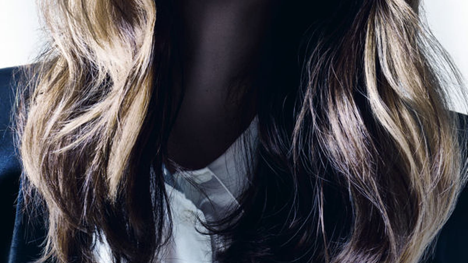 Cheveux longs avec frange 