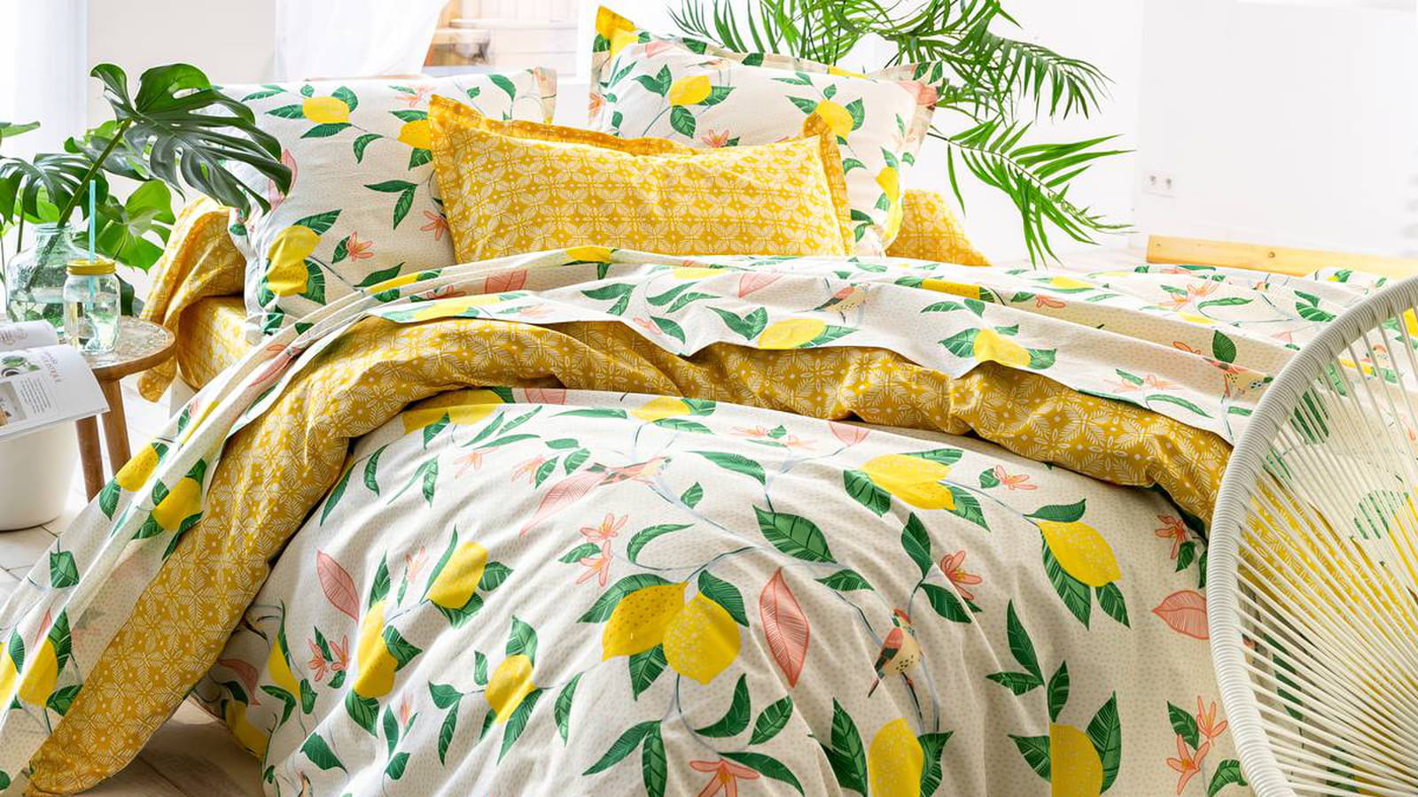 Des citrons sur la housse